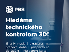 První brněnská strojírna Velká Bíteš, a. s. nabízí práci na pozici Kontrolor 3D v obci Velká Bíteš