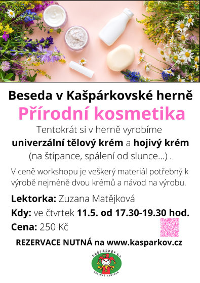 Plakát události Beseda - Přírodní kosmetika