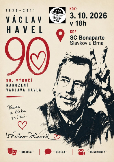 Plakát události Vzpomínkový večer na Václava Havla