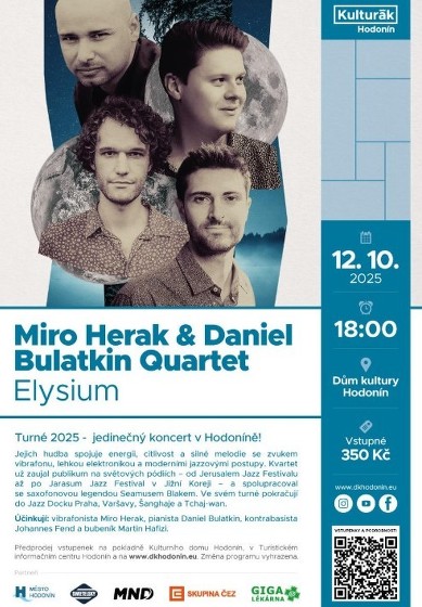 Plakát události Miro Herak & Daniel Bulatkin Quartet – Elysium