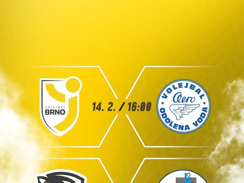 Plakát události Extraligový volejbalový dvojzápas: Brno vs Odolka a Olymp