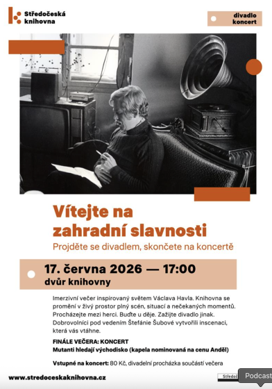 Plakát události Vítejte na zahradní slavnosti