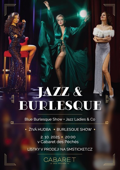 Plakát události Blue Burlesque Show & Jazz Ladies Co.