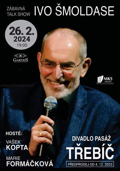 Plakát události Zábavná show Ivo Šmoldase