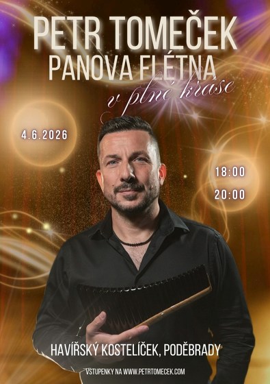 Plakát události Petr Tomeček / Panova flétna v plné kráse