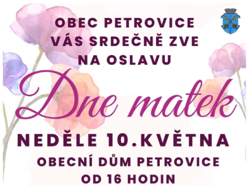 Plakát události Den matek v Petrovicích