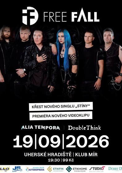 Plakát události FREE FALL křest nového singlu 