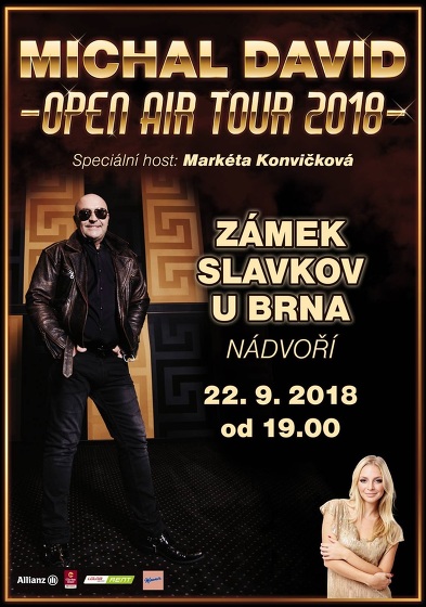 Plakát události Michal David - Open Air Tour 2018