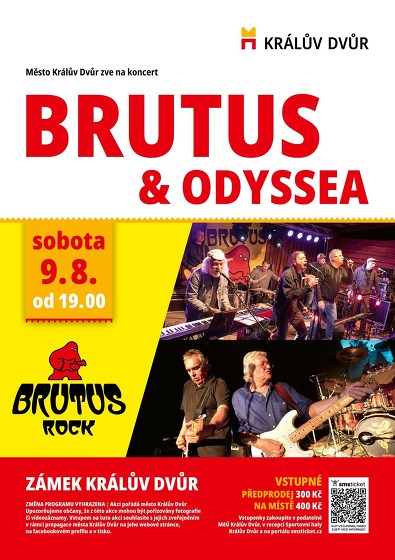 Plakát události Koncert kapely Brutus a Odyssea