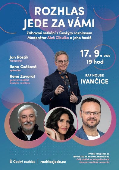 Plakát události Rozhlas jede za vámi - RAF House Ivančice