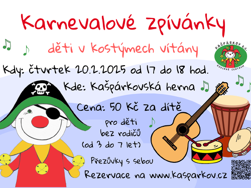 Plakát události Karnevalové zpívánky