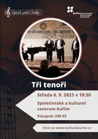Plakát události Tři tenoři