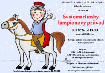 Plakát události Svatomartinský lampionový průvod