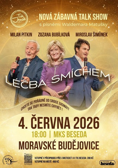 Plakát události Léčba smíchem - Talk show / Bubílková, Pitkin, Šimůnek