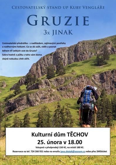 Plakát události Gruzie - Kuba Venglář - cestovatelská přednáška