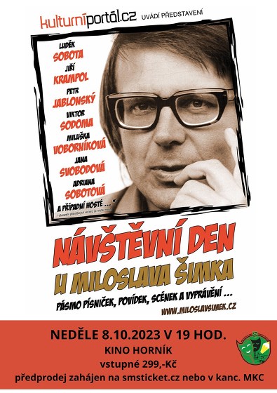 Plakát události Návštěvní den u Miloslava Šimka