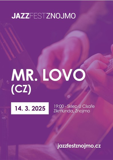 Plakát události Mr. Lovo (CZ)