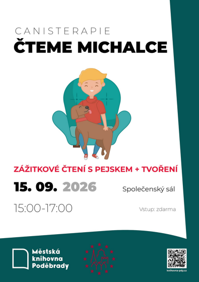 Plakát události Canisterapie - Čteme Michalce