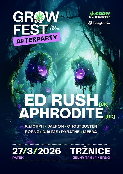 Plakát události Grow Fest Afterparty w/ Ed Rush & Aphrodite