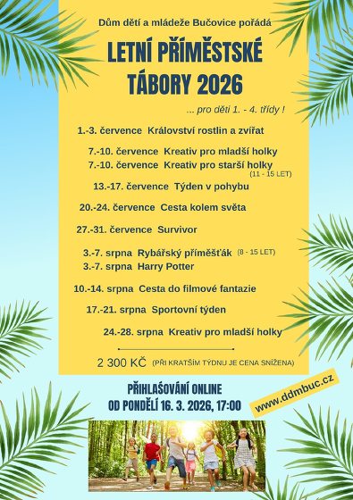 Plakát události Letní příměstské tábory
