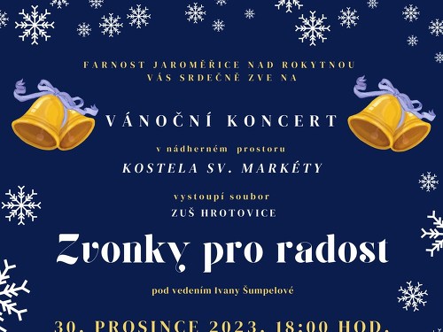Plakát události Zvonky pro radost - vánoční koncert