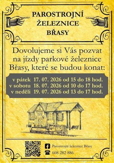 Plakát události Jízdy parkové železnice
