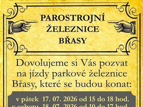 Plakát události Jízdy parkové železnice