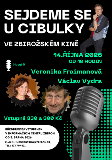 Plakát události Sejdeme se u Cibulky ve Zbirožském kině