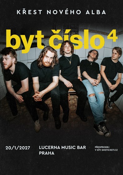 Plakát události Byt číslo 4 - křest nového alba