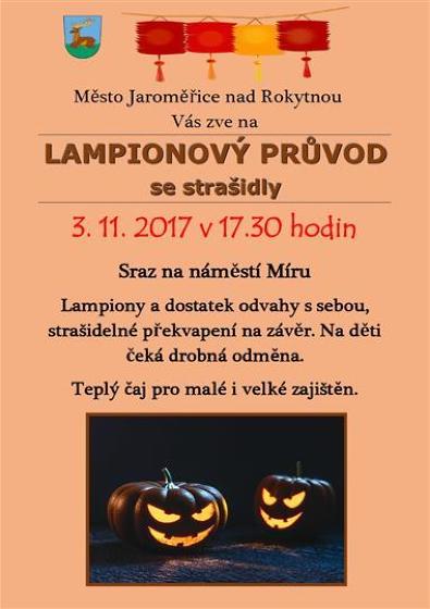 Plakát události Lampionový průvod se strašidly