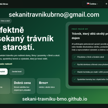Sekání trávy a zahrad – Brno, Šlapanice, Slavkov, Bučovice a okolí