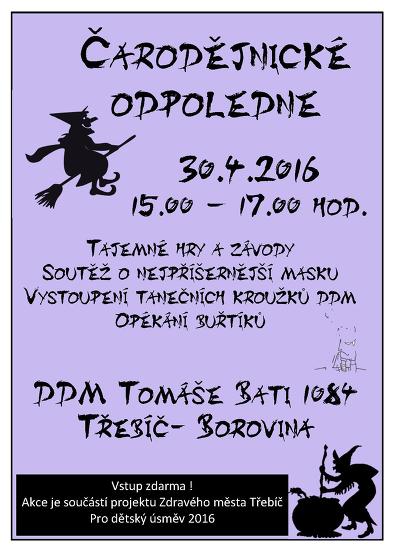 Plakát události Čarodějnické odpoledne