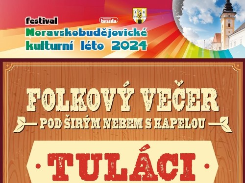 Plakát události Folkový večer pod širým nebem s kapelou Tuláci
