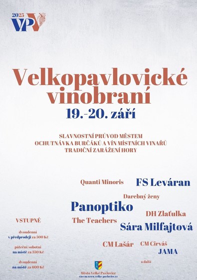 Plakát události Velkopavlovické vinobraní 2025