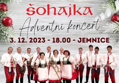 Plakát události ŠOHAJKA - adventní koncert - Jemnice