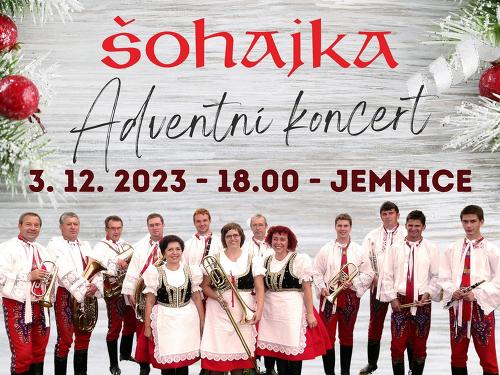 Plakát události ŠOHAJKA - adventní koncert - Jemnice