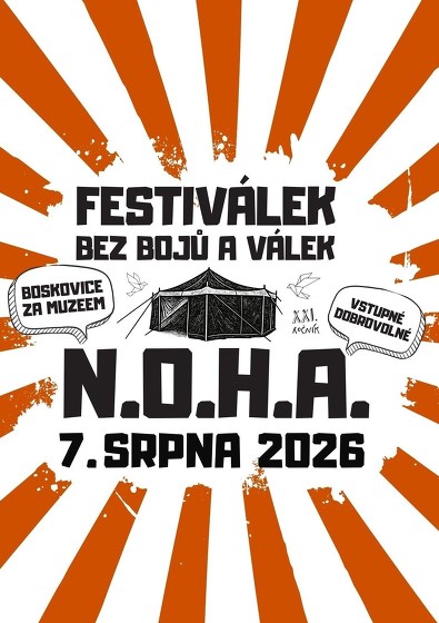 Plakát události Festiválek bez bojů a válek 2026
