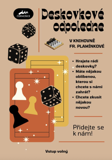 Plakát události Deskovkové odpoledne