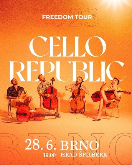 Plakát události Cello Republic na Špilberku