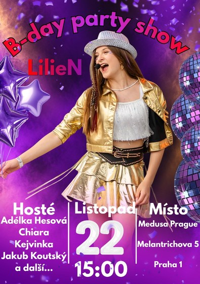 Plakát události B-day party show - LilieN
