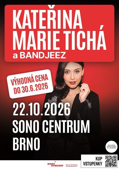 Plakát události Kateřina Marie Tichá a Bandjeez