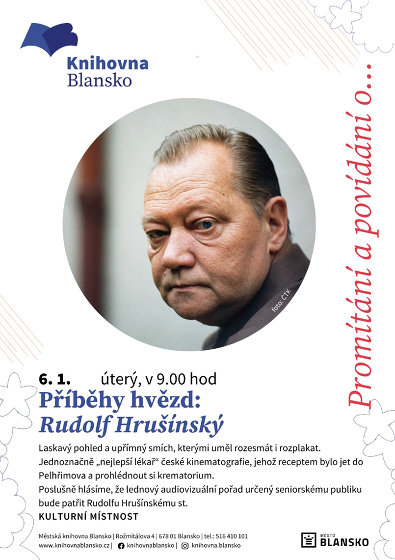 Plakát události Příběhy hvězd: Rudolf Hrušínský