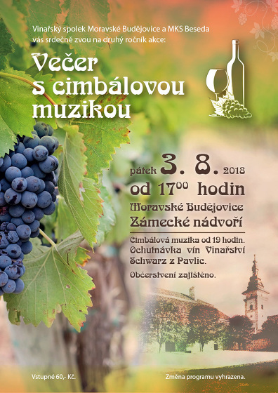 Plakát události Večer s cimbálovou muzikou