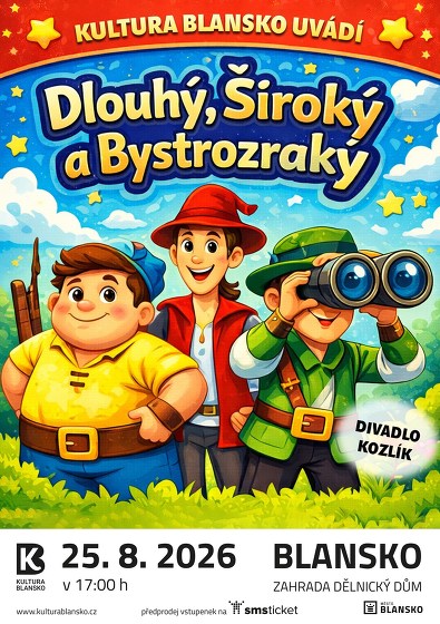 Plakát události Dlouhý, široký a bystrozraký | Pohádka na Zahradě