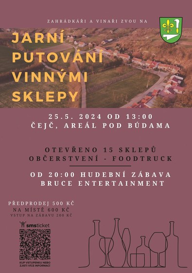 Plakát události Jarní putování vinnými sklepy Čejč 2024
