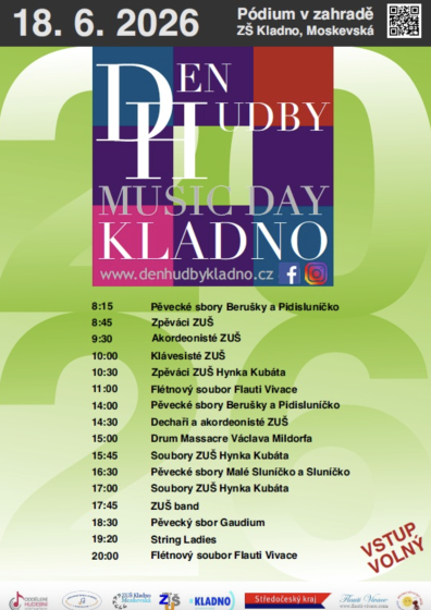 Plakát události Den hudby Kladno 2026