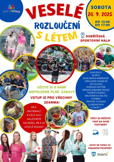 Plakát události 5. ročník - Veselé rozloučení s létem pro celou rodinu