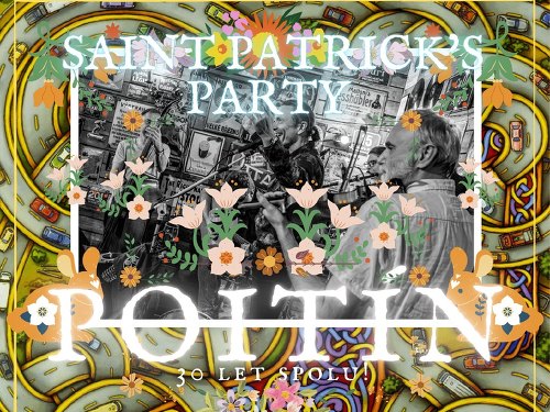 Plakát události St. Patrick´s se skupinou Poitín u Zacha