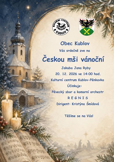 Plakát události Česká mše vánoční Jakuba Jana Ryby