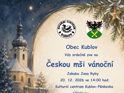 Plakát události Česká mše vánoční Jakuba Jana Ryby